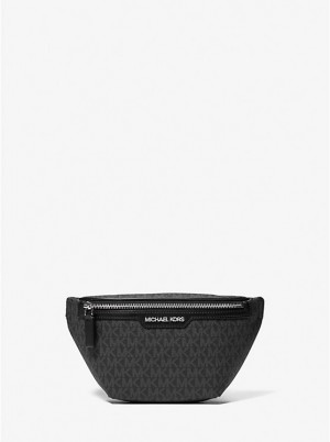 Michael Kors Cooper Mini Logo Belt Muške Crossbody Torba Crne | HR2105VRK