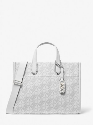 Michael Kors Gigi Large Empire Signature Logo Ženske Tote OPT/ALLUM | HR1255SGT