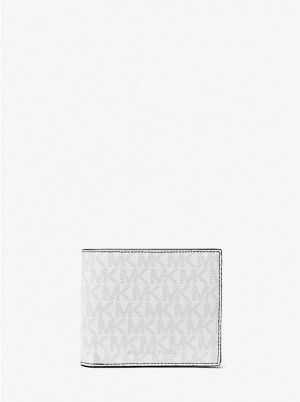 Michael Kors Greyson Logo Billfold With Coin Pocket Muške Novčanik BRIGHT WHT | HR2157VRH