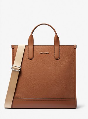 Michael Kors Hudson Pebbled Leather Tote Muške Kofer LUGGAGE | HR2142GSQ