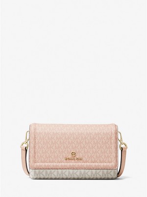 Michael Kors Jet Set Small Two-Tone Logo Smartphone Ženske Crossbody Torba BALLET MULTI | HR1106LIK