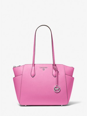 Michael Kors Marilyn Medium Saffiano Leather Ženske Tote CERISE | HR1264XYF