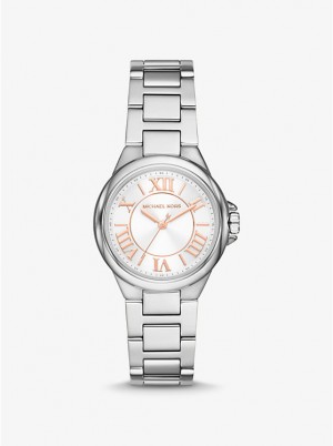 Michael Kors Mini Camille Silver-Tone Ženske Sat Srebrne | HR1601UZM