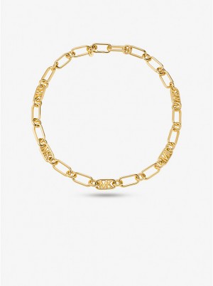 Michael Kors Precious Metal-Plated Brass Chain Link Ženske Ogrlica Zlatne | HR1560TCD