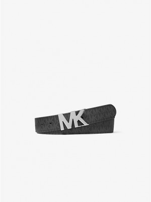 Michael Kors Reversible Logo Buckle Muške Remen Crne | HR2047BEF