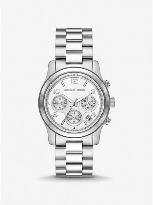 Michael Kors Runway Silver-Tone Muške Sat Srebrne | HR2090GSE