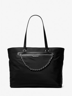 Michael Kors Slater Extra-Large Recycled Nylon Ženske Tote Crne | HR1269MQL