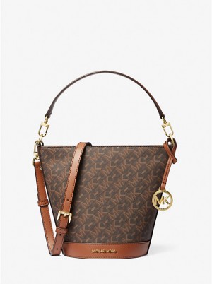 Michael Kors Townsend Small Empire Signature Logo Ženske Crossbody Torba BROWN/LUGGAGE | HR1143RVQ