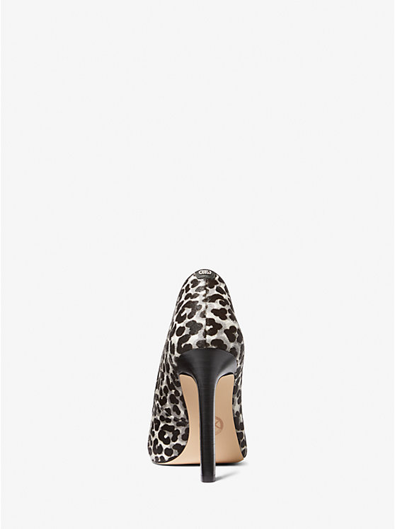 Michael Kors Amara Leopard Print Calf Hair Ženske Stikle Crne | HR1735BEM