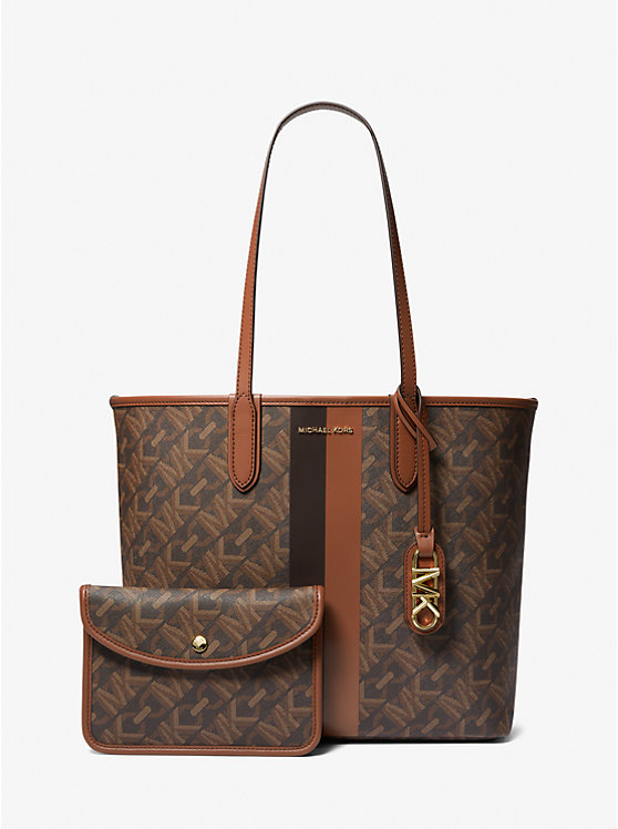 Michael Kors Eliza Large Empire Signature Logo Ženske Tote BROWN/LUGGAGE | HR1250UZM