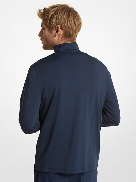 Michael Kors Golf Performance Quarter Zip Muške Majica s Kapuljačom MIDNIGHT | HR2236TCF