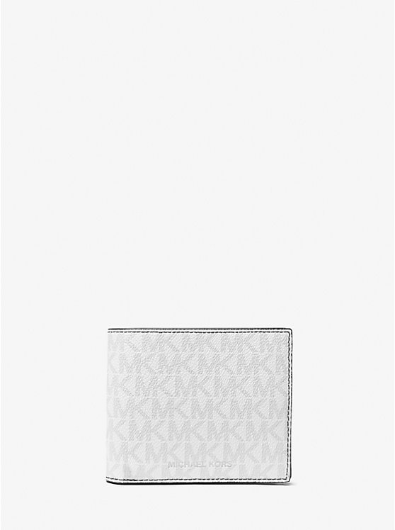 Michael Kors Greyson Logo Billfold With Coin Pocket Muške Novčanik BRIGHT WHT | HR2157VRH