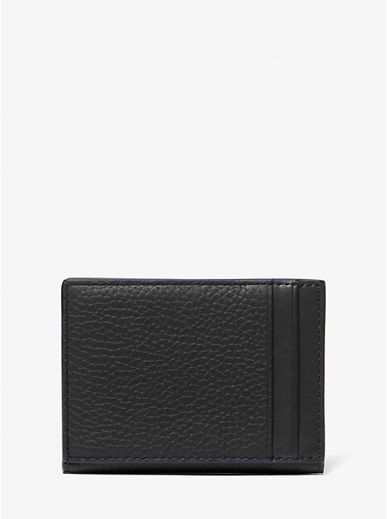 Michael Kors Hudson Pebbled Leather Bifold Muške Novčanik Crne | HR2164HAV