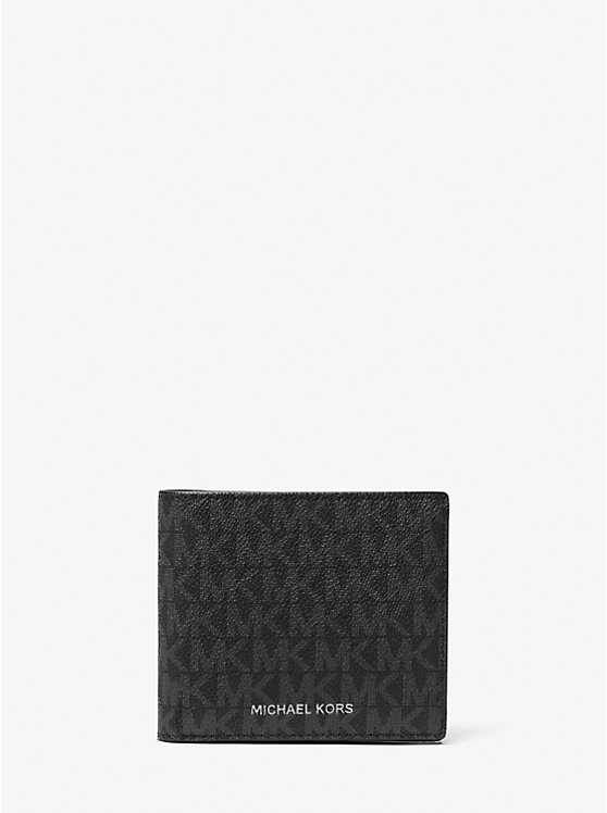 Michael Kors Hudson Signature Logo Billfold Muške Novčanik Crne | HR2171OKE