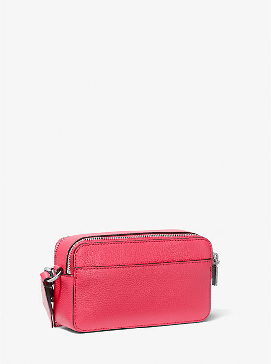 Michael Kors Jet Set Small Pebbled Leather Double-Zip Camera Ženske Crossbody Torba GERANIUM | HR1103HAG