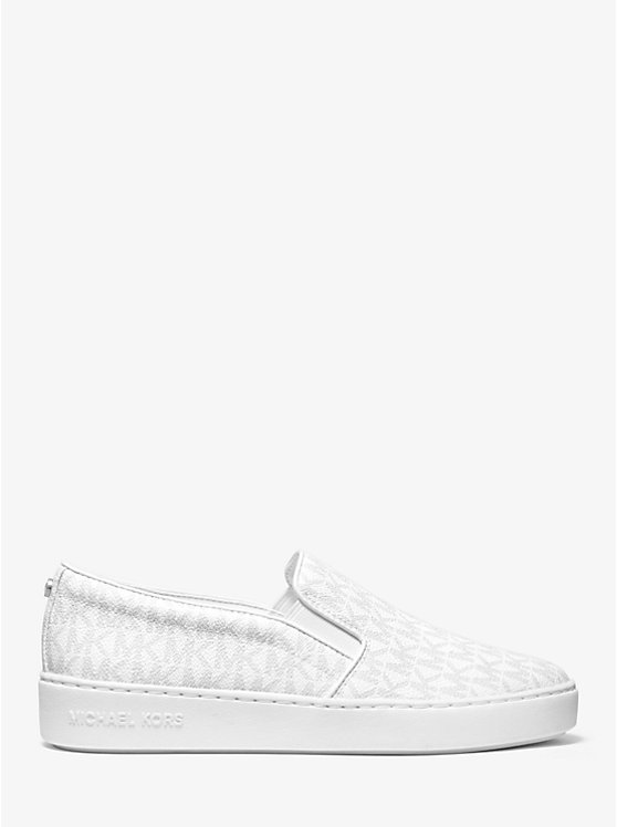 Michael Kors Keaton Logo Slip-On Ženske Tenisice BRIGHT WHT | HR1998MQL