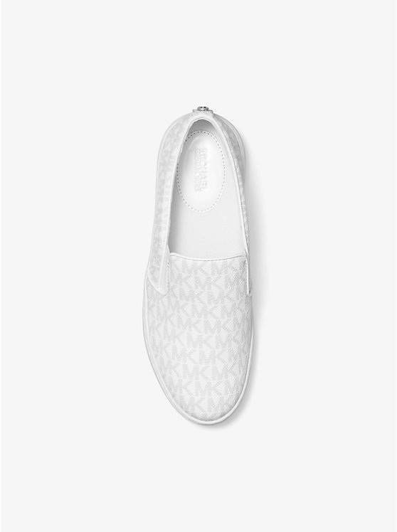 Michael Kors Keaton Logo Slip-On Ženske Tenisice BRIGHT WHT | HR1998MQL