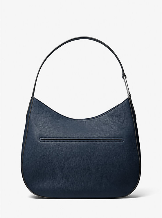 Michael Kors Kensington Large Pebbled Leather Hobo Ženske Torba preko Ramena Tamnoplave | HR1224ZUQ