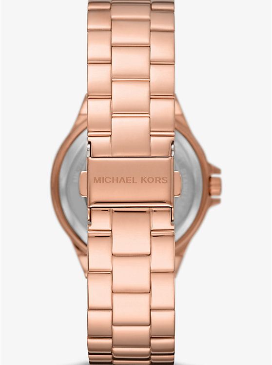 Michael Kors Lennox Pavé Logo Rose Gold-Tone Ženske Sat Roze Zlatne | HR1586CTS