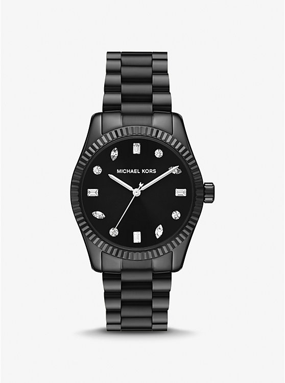 Michael Kors Lexington Pavé Black-Tone Ženske Sat Crne | HR1590KOH