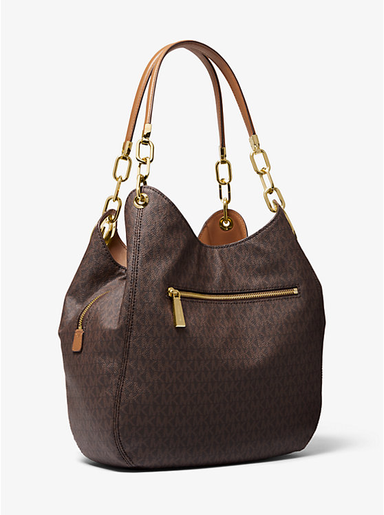 Michael Kors Lillie Large Logo Ženske Tote BRN/ACORN | HR1260JPP