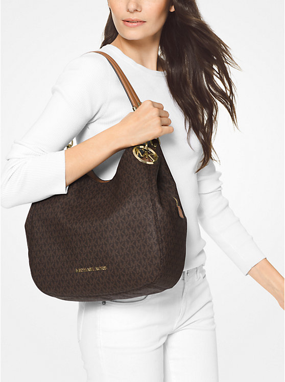 Michael Kors Lillie Large Logo Ženske Tote BRN/ACORN | HR1260JPP