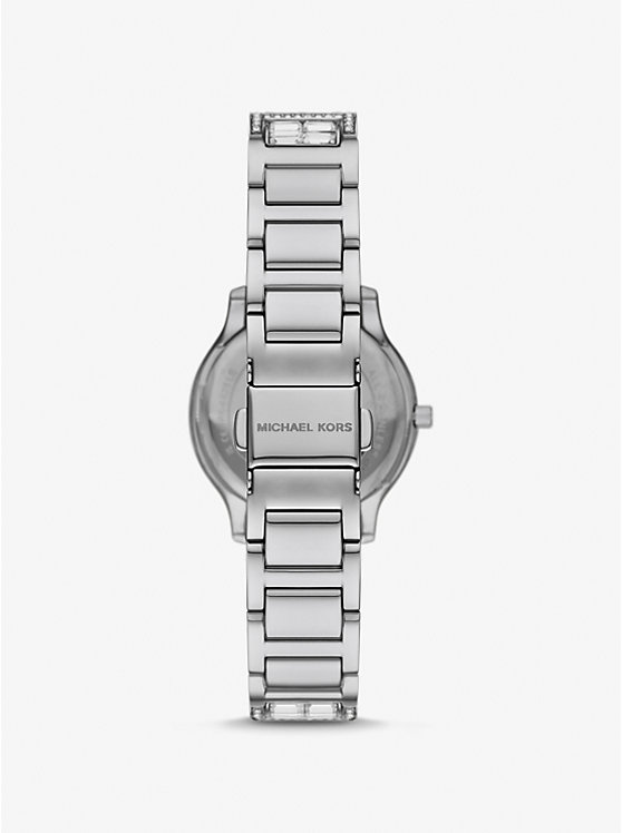 Michael Kors Limited-Edition Mini Sage Pavé Silver-Tone Ženske Sat Srebrne | HR1594FDZ