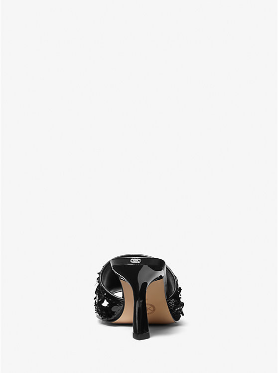 Michael Kors Limited-Edition Tessa Hand-Embellished Mule Ženske Sandale Crne | HR1911OKD