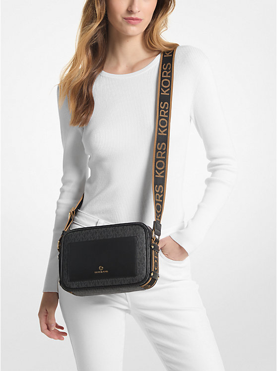 Michael Kors Maeve Large Logo Ženske Crossbody Torba Crne | HR1113MQN