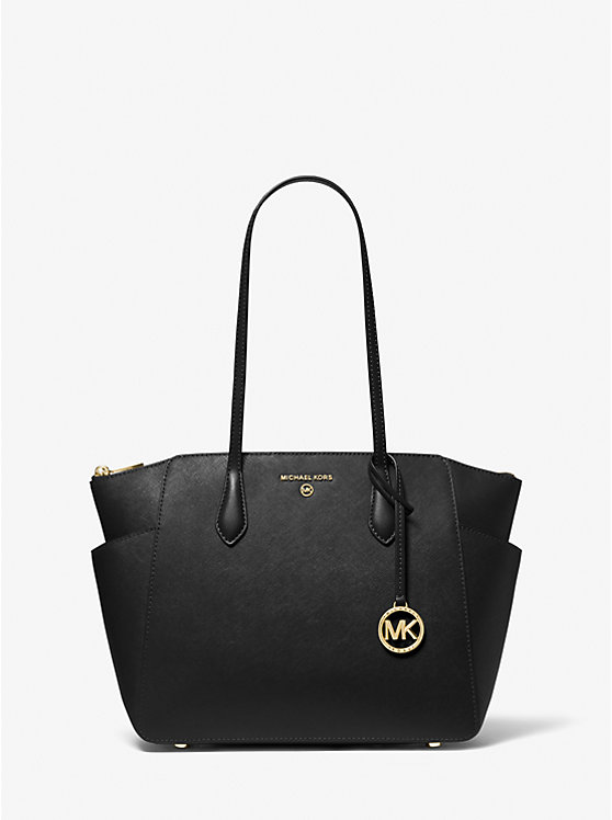 Michael Kors Marilyn Medium Saffiano Leather Ženske Tote Crne | HR1265CTG