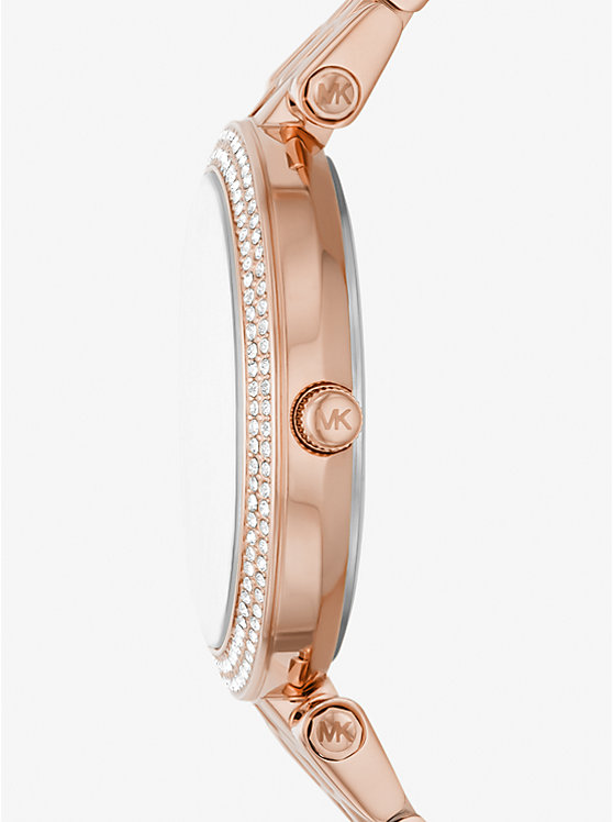 Michael Kors Mini Darci Pavé Rose Gold-Tone Ženske Sat Roze Zlatne | HR1602YXQ