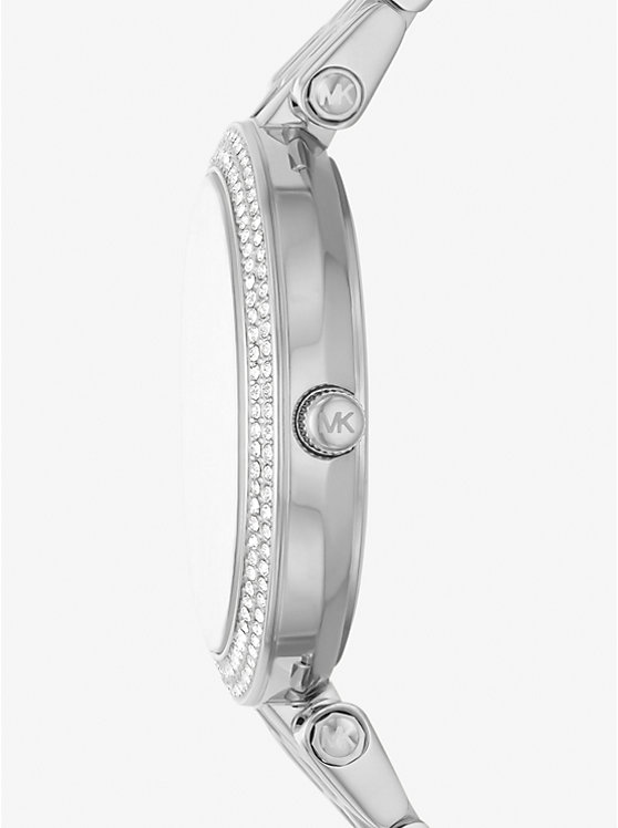 Michael Kors Mini Darci Pavé Silver-Tone Ženske Sat Srebrne | HR1603TCW