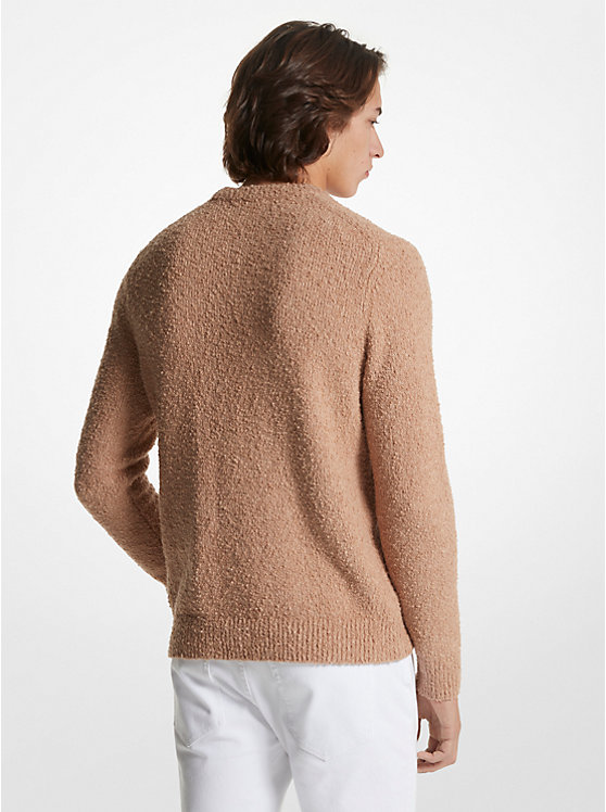 Michael Kors Organic Cotton Bouclé Muške Džemper BUFF MELANGE | HR2252XYE