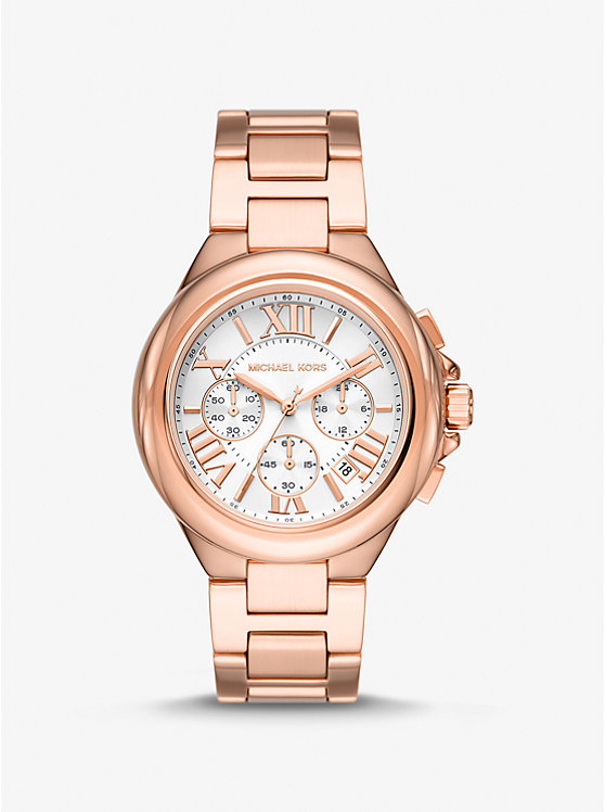 Michael Kors Oversized Camille Rose Gold-Tone Ženske Sat Roze Zlatne | HR1622GSX