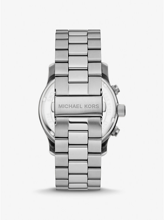 Michael Kors Oversized Runway Silver-Tone Ženske Sat Srebrne | HR1633MQT