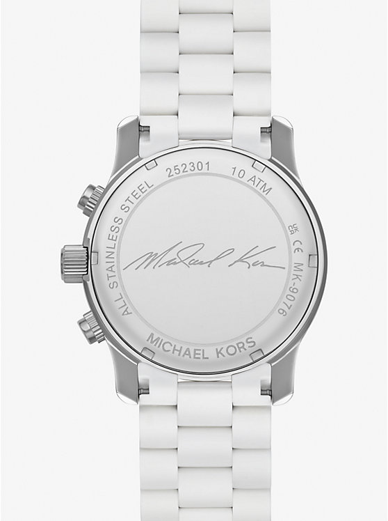 Michael Kors Oversized Runway White-Tone Ženske Sat Bijele | HR1635NWU