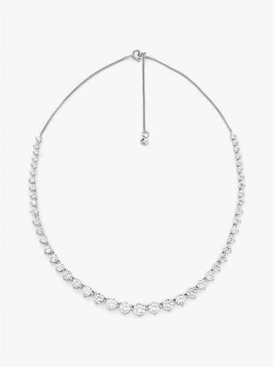 Michael Kors Precious Metal-Plated Sterling Silver Cubic Zirconia Ženske Ogrlica Srebrne | HR1568DFX