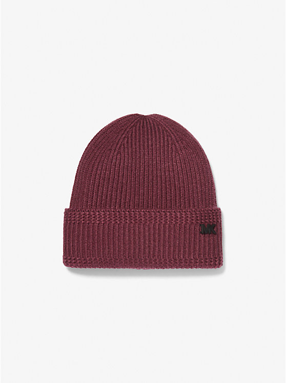 Michael Kors Ribbed Knit Beanie Muške Šeširi CORDOVAN | HR2051NWK