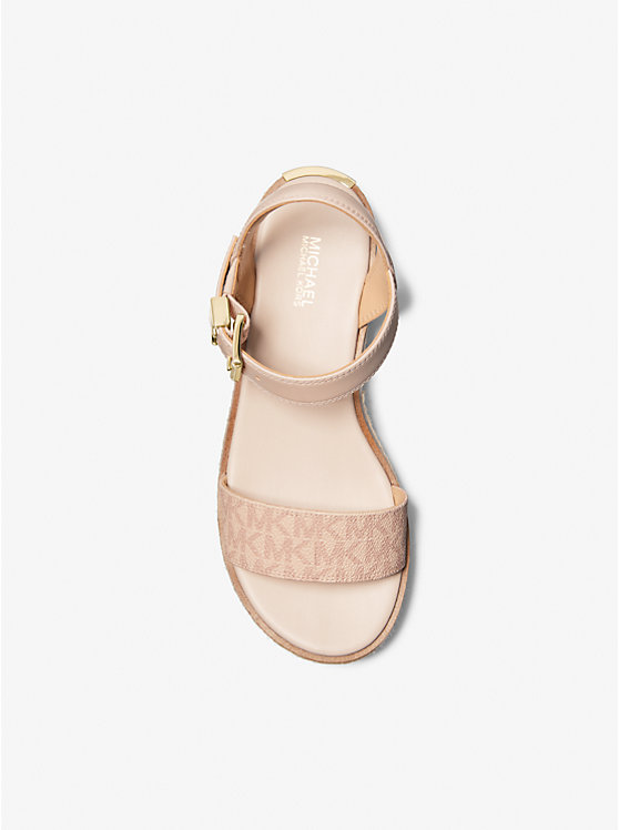 Michael Kors Richie Smooth and Logo Platform Espadrille Ženske Sandale BALLET | HR1950CTN