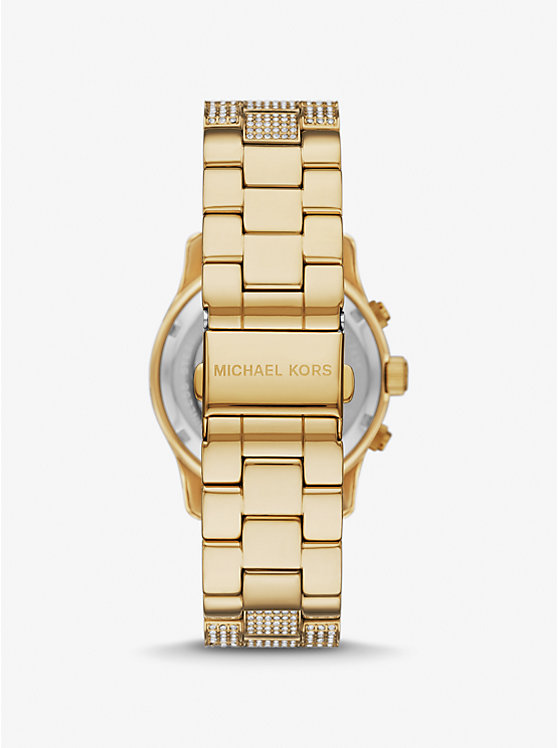 Michael Kors Runway Pavé Gold-Tone Ženske Sat Zlatne | HR1661WNY