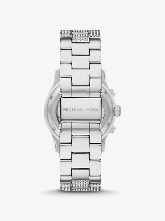 Michael Kors Runway Pavé Silver-Tone Ženske Sat Srebrne | HR1666UZA