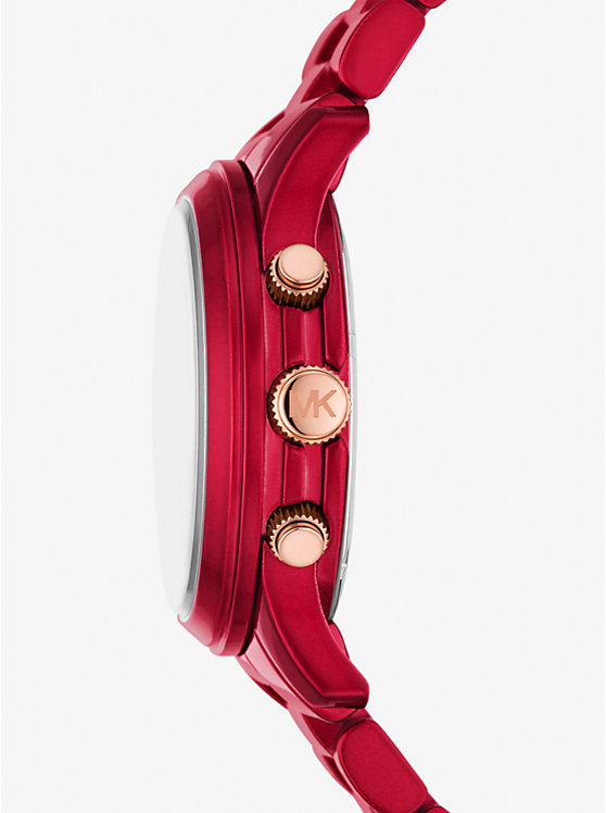 Michael Kors Runway Red-Coated Ženske Sat Crvene | HR1667ILS