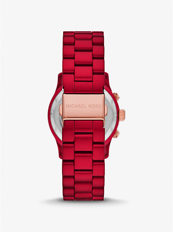 Michael Kors Runway Red-Coated Ženske Sat Crvene | HR1667ILS