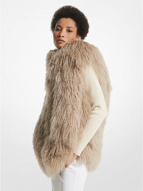 Michael Kors Shearling Vest Ženske Jakna CAMEL | HR1407ILC