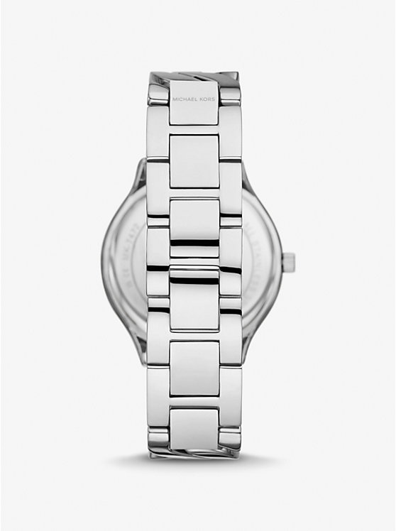 Michael Kors Slim Runway Silver-Tone Curb-Link Ženske Sat Srebrne | HR1676JPX