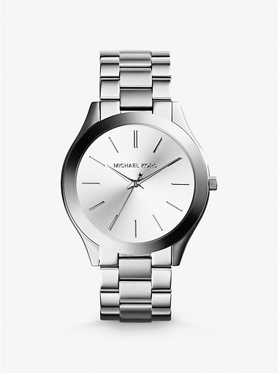 Michael Kors Slim Runway Silver-Tone Ženske Sat Srebrne | HR1675HAZ