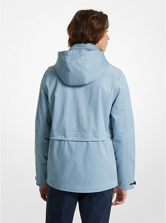 Michael Kors Stretch Cotton Hooded Field Muške Jakna CHAMBRAY | HR2193FDN