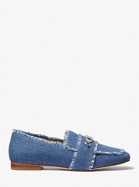 Michael Kors Tiffanie Frayed Denim Ženske Loafers DENIM | HR1715RVY