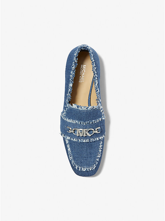 Michael Kors Tiffanie Frayed Denim Ženske Loafers DENIM | HR1715RVY