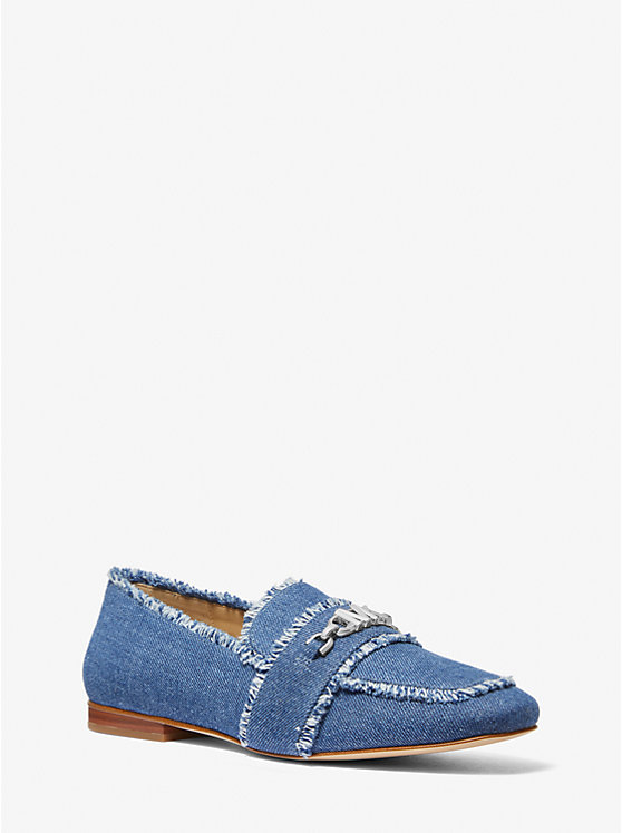 Michael Kors Tiffanie Frayed Denim Ženske Loafers DENIM | HR1715RVY